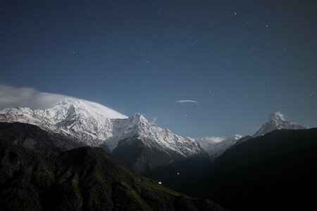 Mountains high altitude annapurna range photo