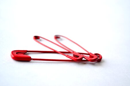 Red Safety Pins
