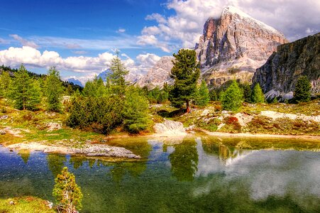 Autumn beautiful photo big rocks photo