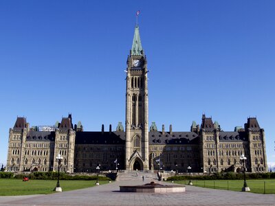 Parliament peace tower ottawa photo