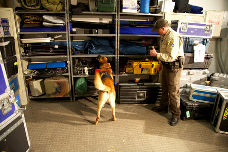Law enforcement with K-9-2