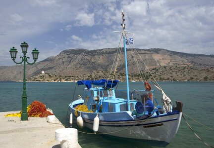 Sky clouds boat