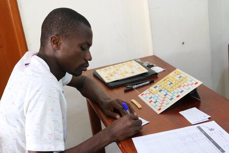 Board games scrabble play