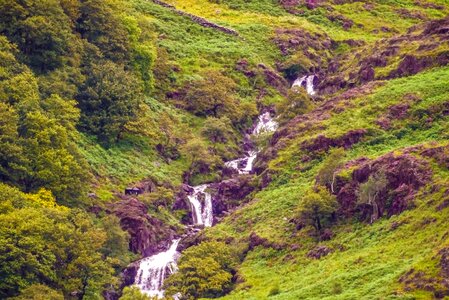 soft water of the stream in the natural park