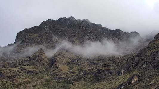 Wild landscape of the Inca Trail, Peru photo