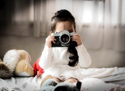 Child Girl Camera photo