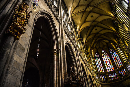 Inside the Cathedral in Prague, Czech Republic photo