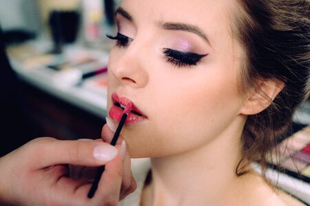 Woman Makeup Lipstick photo