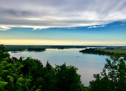 River landscape overlook in Nebraska photo