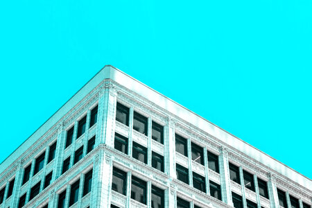 Blue Sky Building Minimal photo