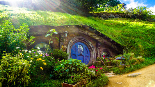 Hobbit House in New Zealand photo