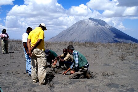 Eruption scientists Tanzania photo