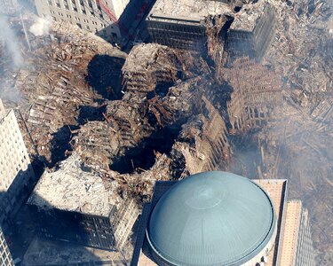 Attack devastation world trade center photo