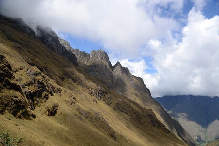 Inca trail to Machu Picchu, Cusco, Peru photo