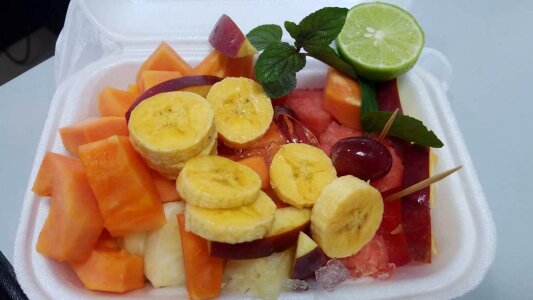 Food fruit salad banana photo