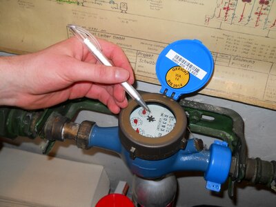 Water meter reader water retrieve water clock