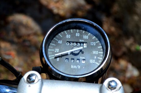Motorcycle Speedometer photo