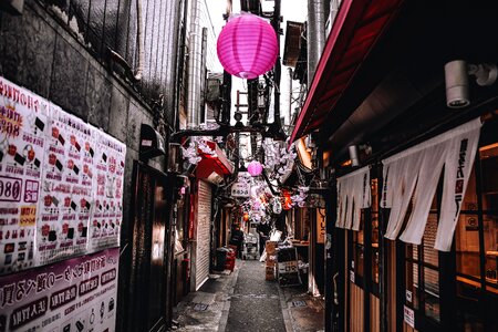 Asia poster sidewalk