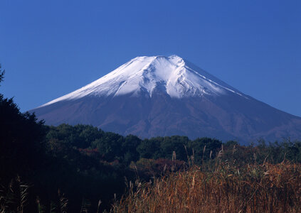 top of mount fuji from japan