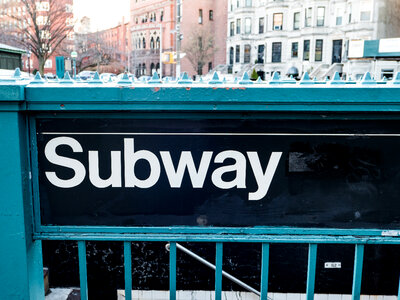 Subway Entrance Sign photo
