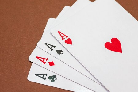Gambling cards playing cards photo
