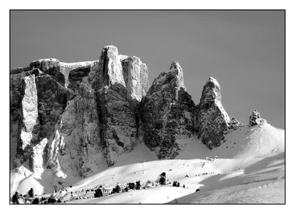 Mountains snow wintry photo