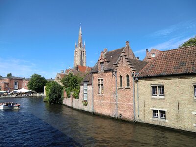 Bruges tower house photo