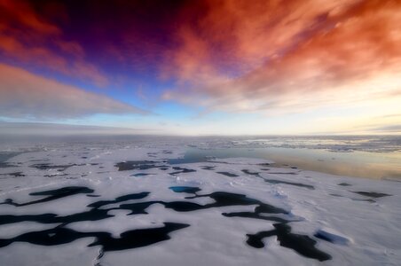 Winter Snow Arctic Ocean photo