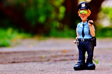 Funny figure police