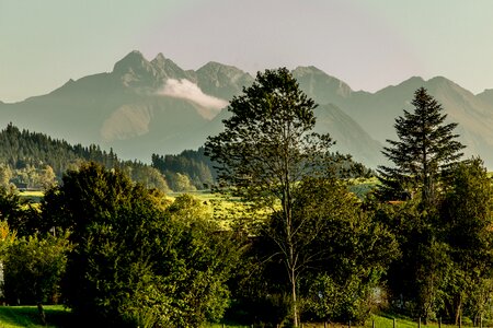 Alpine allgäu mountain landscape photo