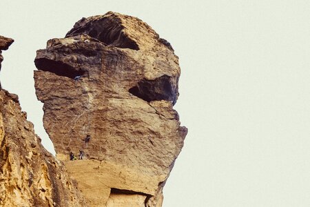 Extreme mountain climbing nature