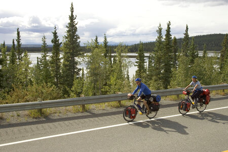 Biking through Tetlin National Wildlife Refuge photo