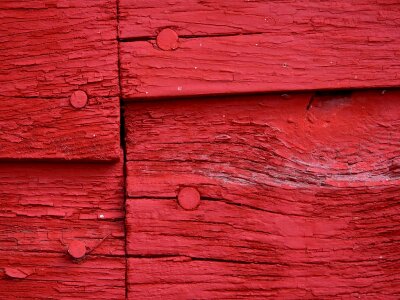 Red wall nailed photo