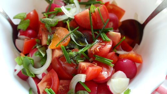 Tomato radishes healthy photo