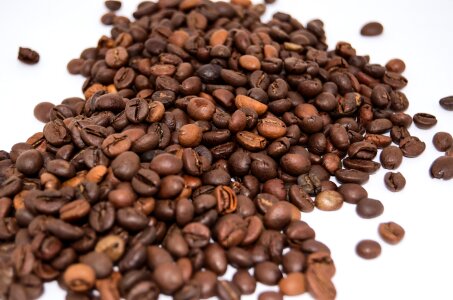 Coffee Beans on white background photo
