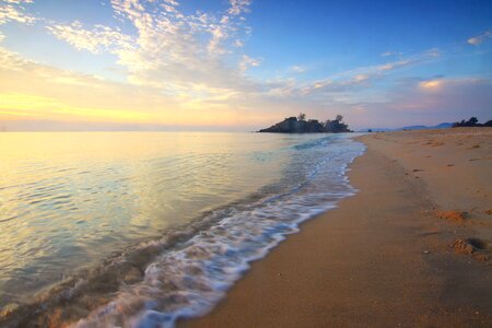 Calm Beach Sunset photo