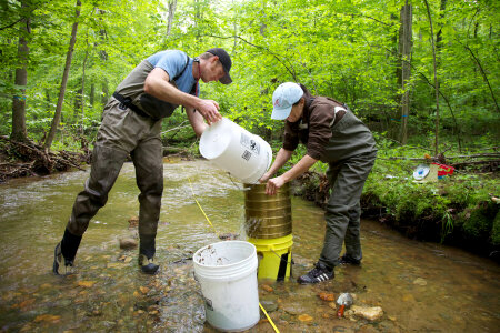 FWS employees surveying and assessing rivers and streams-1