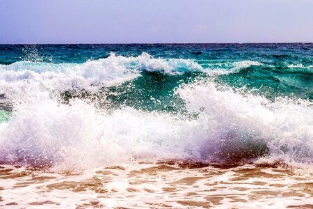 Coast foam nature photo