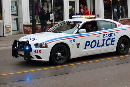 Parked up state trooper police vehicle