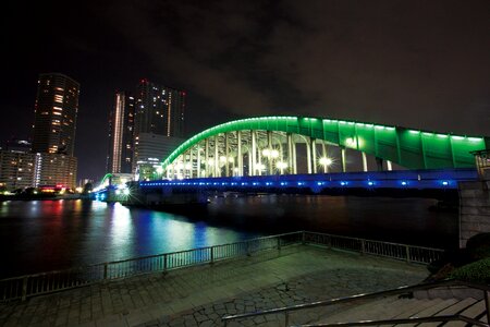 landscape of Kachidoki Bridge Tokyo photo