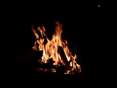 Embers flame campfire photo