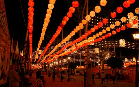Seville april fair light