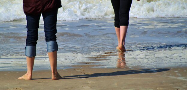 Figure beach sea photo