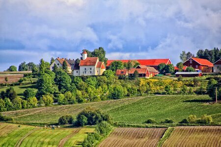 Farm rural village photo