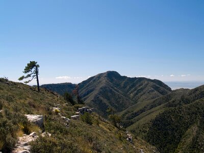 Landscape of Guadalupe Peak photo