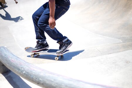 Extreme person skateboard photo