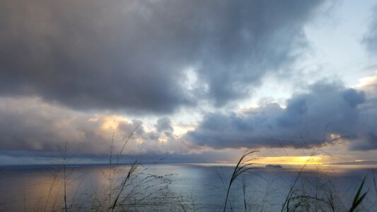 Clouds landscape dawn photo