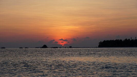 Atmosphere backlight beach