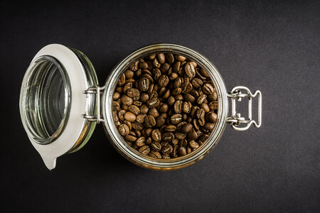 Jar Full of Coffee Beans photo