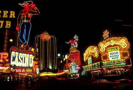 Casinos sign strip photo